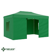 Тент-шатер быстросборный Helex 24336 4,5х3x3м полиэстер (зеленый)