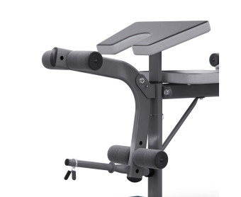 Скамья со стойками под штангу с партой для бицепса DFC D703 PRO