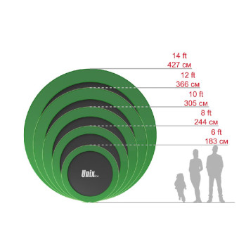 Батут UNIX Line Classic 14 ft (outside)