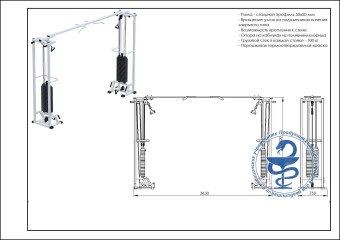Кроссовер Central Sport Pro, AR084.2х100 (на базе многофункциональной рамы)