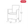 Комплект мебели Allibert Rosario balcony set (графит)