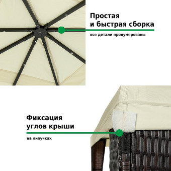Шатер-беседка Green Glade 3176В