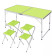 Стол туристический Classmark, 4 стула, 120x60x70см (зеленый)
