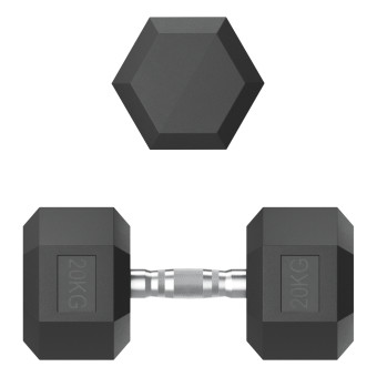 Гантели гексагональные обрезиненные UNIX Fit (20 кг, 2 шт)