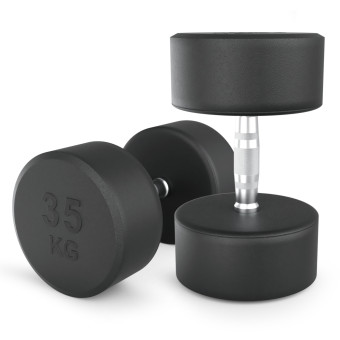 Гантели круглые обрезиненные UNIX Fit PRO (35 кг, 2 шт)