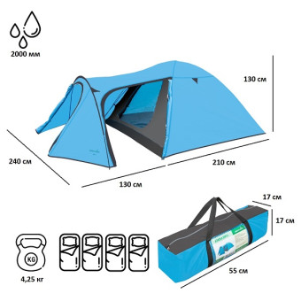 Палатка пляжная Green Glade Zoro 4