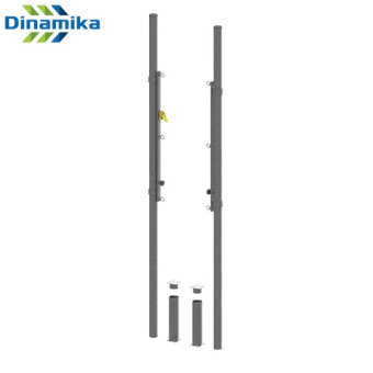Стойки волейбольные со стаканами Dinamika ZSO-002779 (серый)