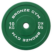 Диск калиброванный BRONZE GYM для пауэрлифтинга (10 кг)