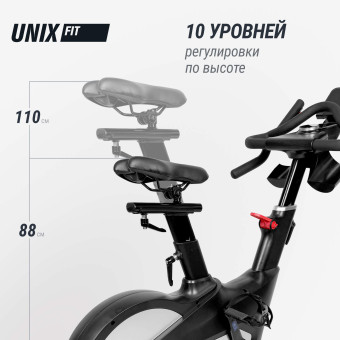 Велотренажер Спин-байк UNIX Fit SB-990 PRO (черный)