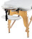 Массажный стол Atlas Sport складной 2-с деревянный 70 см. + сумка (белый)