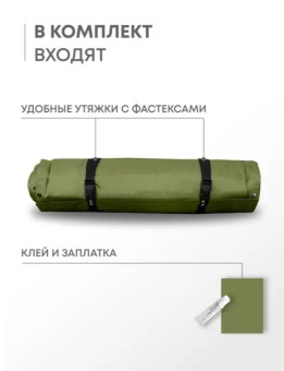 Самонадувающийся коврик RSP Sunny 75 (оливково-зелёный)