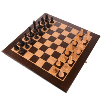 Шахматы Woodgames Польские венге, 45мм с утяж.фиг.