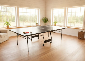 Теннисный стол Central Sport Indoor Flick (black) с сеткой