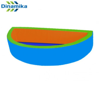 Сухой бассейн полукруглый Dinamika ZSO-003038, 200х100х40х10 см