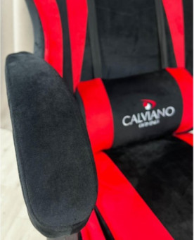 Кресло вибромассажное Сalviano 1583 (черно-красный)