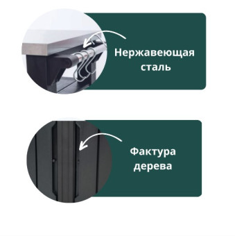 Столик для барбекю UNITY CHEF 415L (графит)