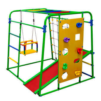 Детский спортивный комплекс Формула здоровья Start baby 2 Плюс (салатовый-радуга)