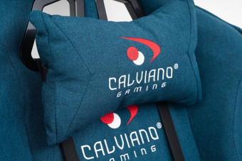 Вибромассажное кресло Calviano AVANTI ULTIMATO fabric (светло-синий)