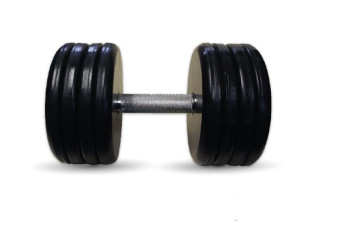 Гантель BARBELL "классик" (с вращающейся ручкой хром, 46 кг)