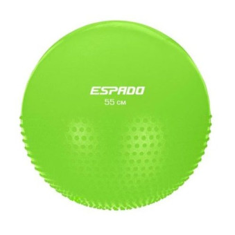 Мяч гимнастический ESPADO полумассажный 55см, антивзрыв, зеленый ES3224 1/10