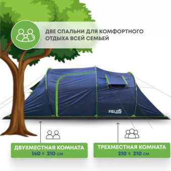 Палатка 5-местная RSP Field 5 (синий)
