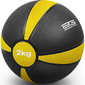 Медбол резиновый BRONZE GYM, 2 кг.