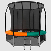 Батут Scholle Space Twin 8FT (зеленый-оранжевый)