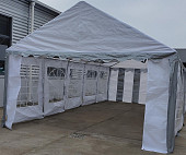 Торговая палатка Sundays Party 4x10 (белый-серый)
