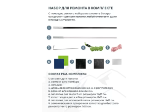 Палатка 3-местная RSP Krewl 3 (синий)