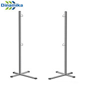Стойки для бадминтона передвижные Dinamika ZSO-002928 (серый)