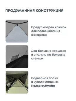 Палатка 2-местная RSP Lake 2 (оливково-зелёный)