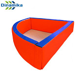 Сухой бассейн треугольный Dinamika ZSO-004172, 150х50х15 см