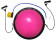 Балансировочная платформа CALVIANO Bosu Ball 58 см (розовый)