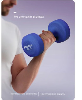 Гантели неопреновые PROIRON Г2040НЕО (2 шт по 4 кг)