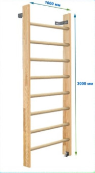 Шведская стенка Dinamika ZSO-000046, 300х100 см (щит.сосна)