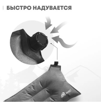 Самонадувающаяся подушка RSP Sweet (Серая)