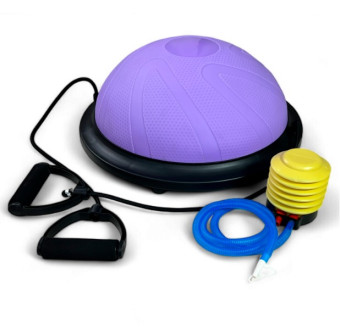 Балансировочная платформа CALVIANO Bosu Ball 46 см (фиолетовый)