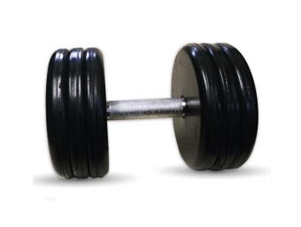 Гантель BARBELL "классик" (с вращающейся ручкой хром, 45 кг)