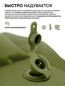 Самонадувающийся коврик RSP Sunny 50 Auto (оливково-зелёный)