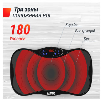Виброплатформа UNIX Fit Intensive 2D (черный)