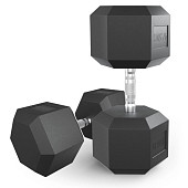 Гантели гексагональные обрезиненные UNIX Fit (47.5 кг, 2 шт)