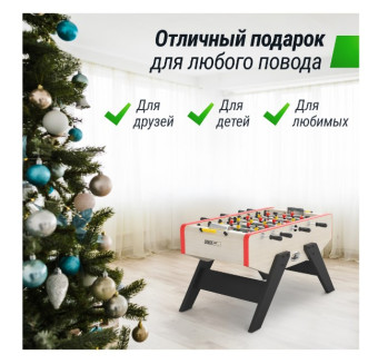Игровой стол UNIX Line Футбол - Кикер (140х70см, светлое дерево)