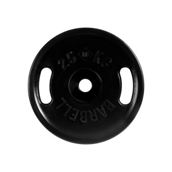 Диск олимпийский Barbell с ручками d51 мм (черный, 25 кг)