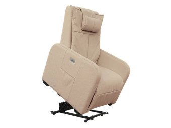 Кресло-реклайнер электрический с подъемом и массажем FUJIMO LIFT CHAIR (Ваниль)