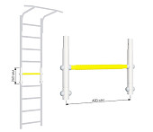 Вставка для увеличения высоты ДСКМ 490 Romana Dop9 (6.06.01, белый прованс/жёлтый)