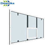 Баскетбольный щит Dinamika ZSO-003755, поликарбонат, 10 мм (белая разметка)