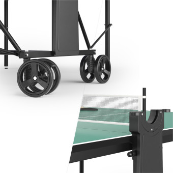 Теннисный стол UNIX Line Compact indoor 18mm MDF (Зеленый)