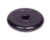 Диск обрезиненный BARBELL Atlet d51 мм (черный, 2,5 кг)