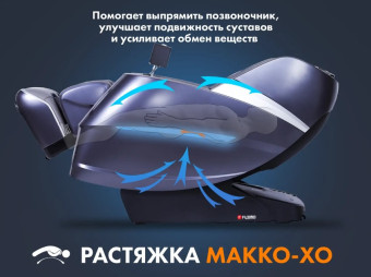 Массажное кресло FUJIMO Combat 4D (серый)