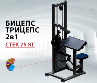 Бицепс-трицепс Central Sport Pro, AR050 (стек 75 кг)